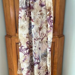 Floral Patterned Scarf
